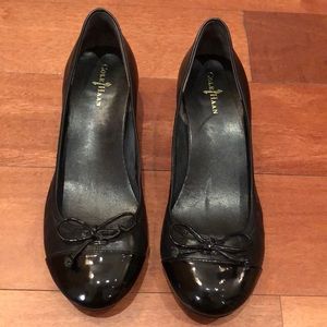 Cole Haan black ballet like slipper.